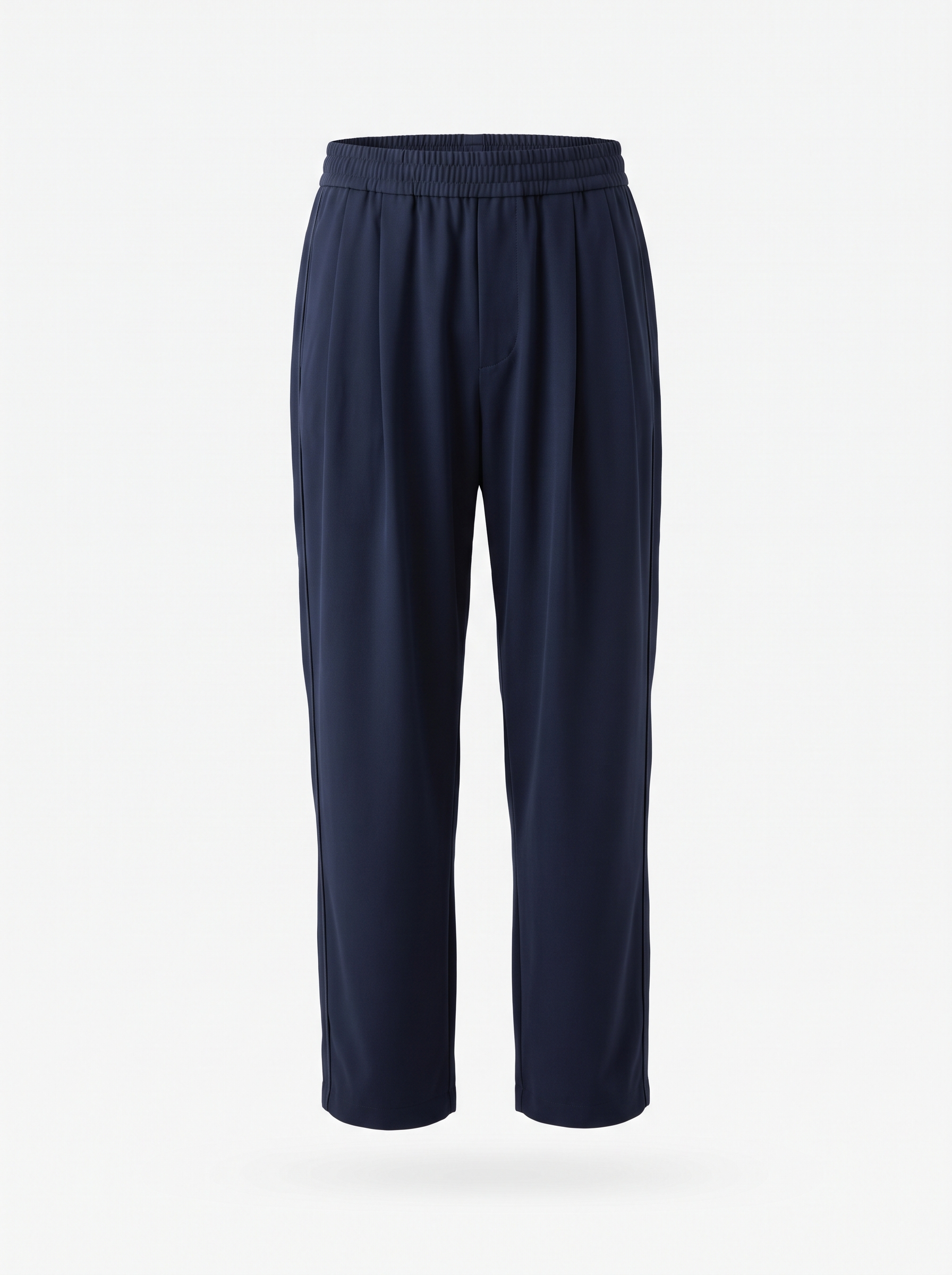 Pleated Trackpant — Midnight Navy