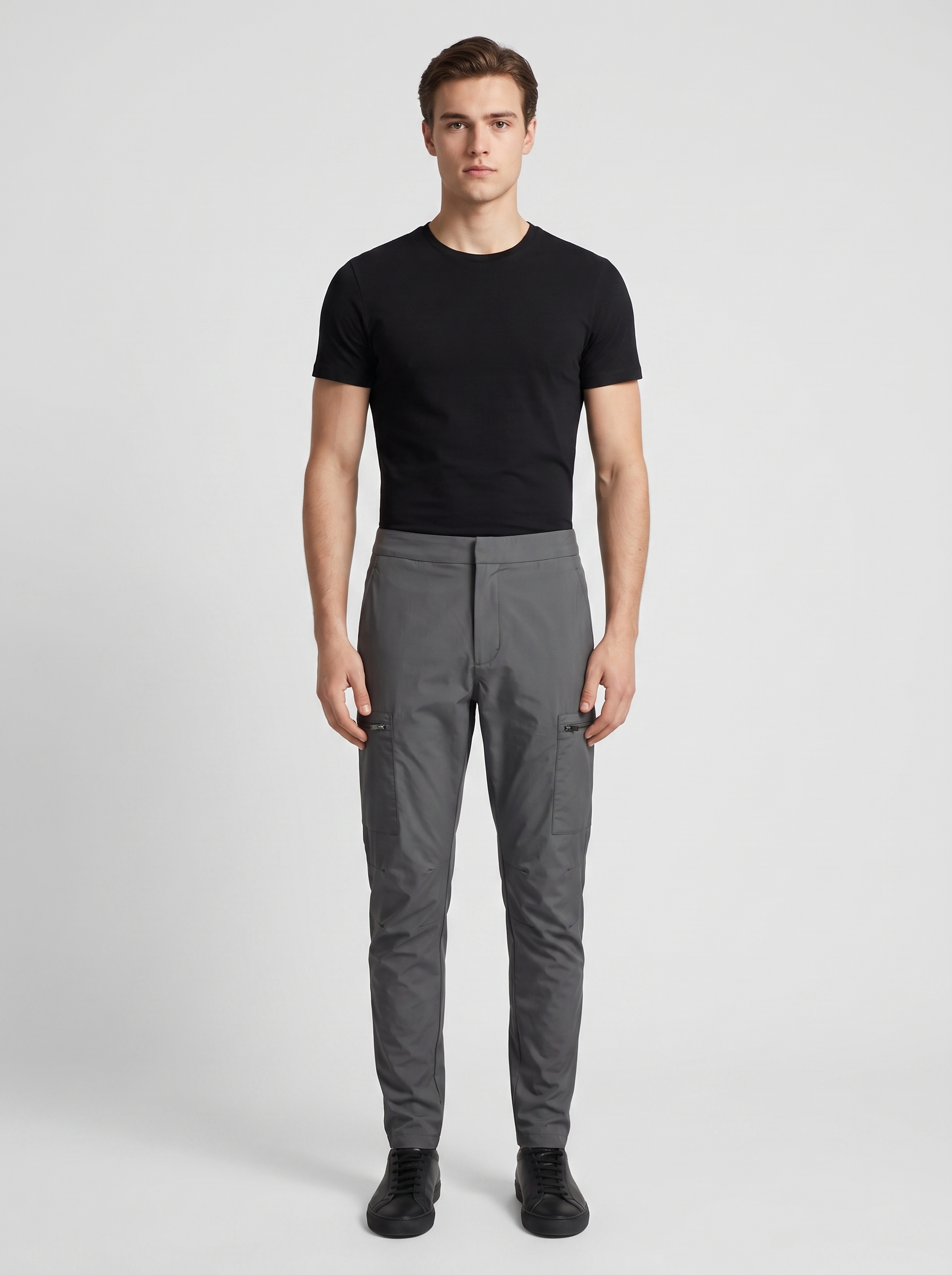 Tech Jogger — Graphite — On model