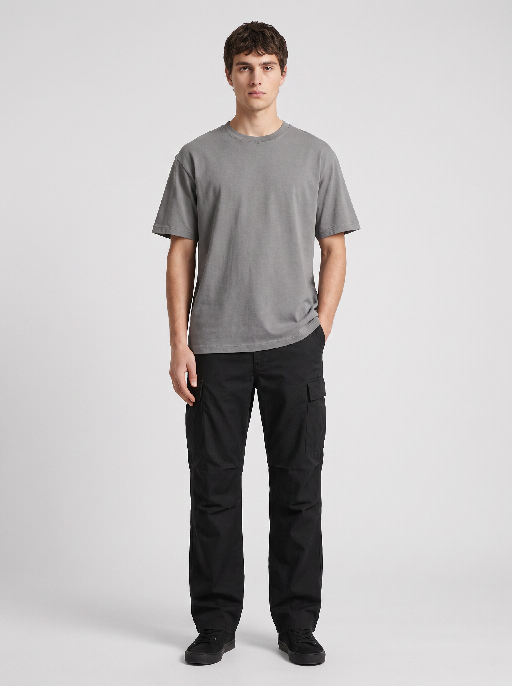 Field Cargo Pant — Jet Black — On model