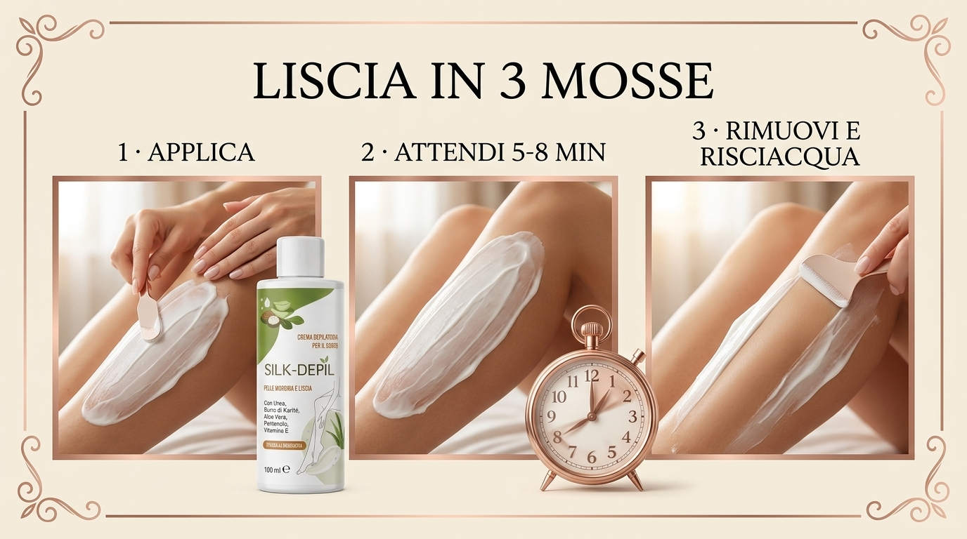Come applicare SILK DEPIL passo dopo passo