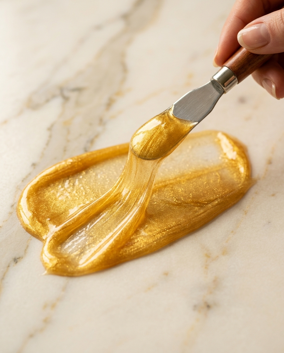 Texture gel oro della maschera VÈLO Gold Skin