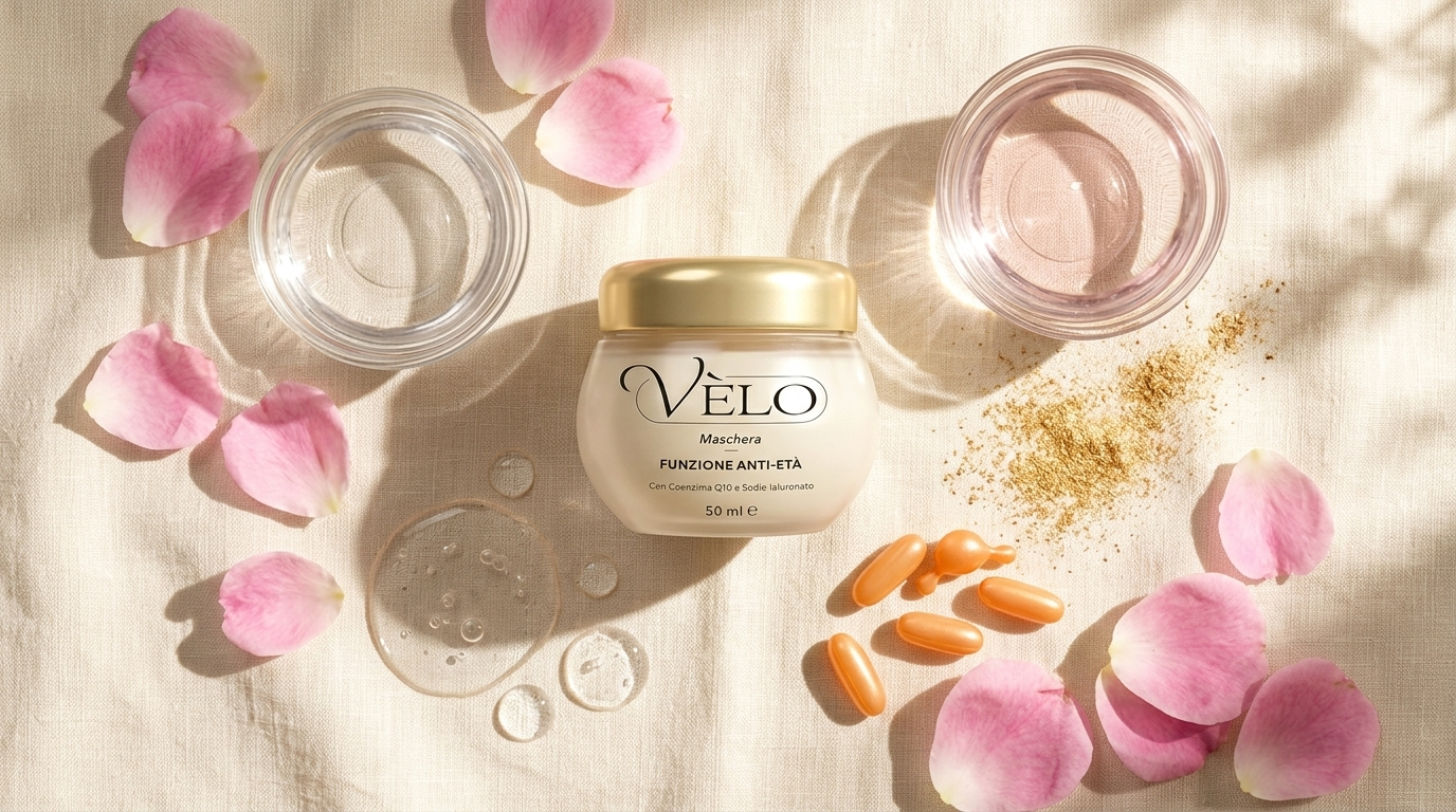 I tre attivi di VÈLO Gold Skin: esosomi vegetali, acido ialuronico, attivi lenitivi