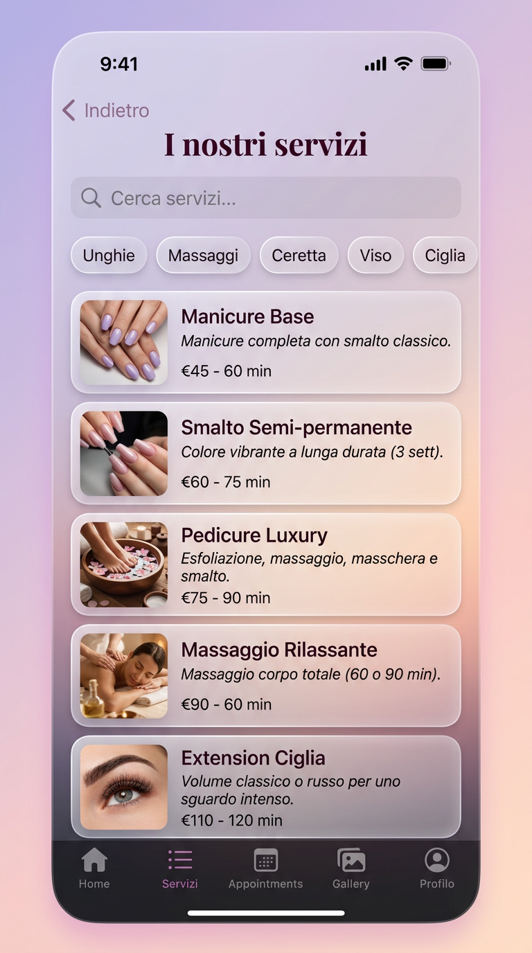 Bella Nails Milano — Servizi