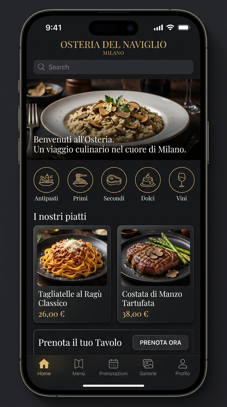 Osteria del Naviglio — Home