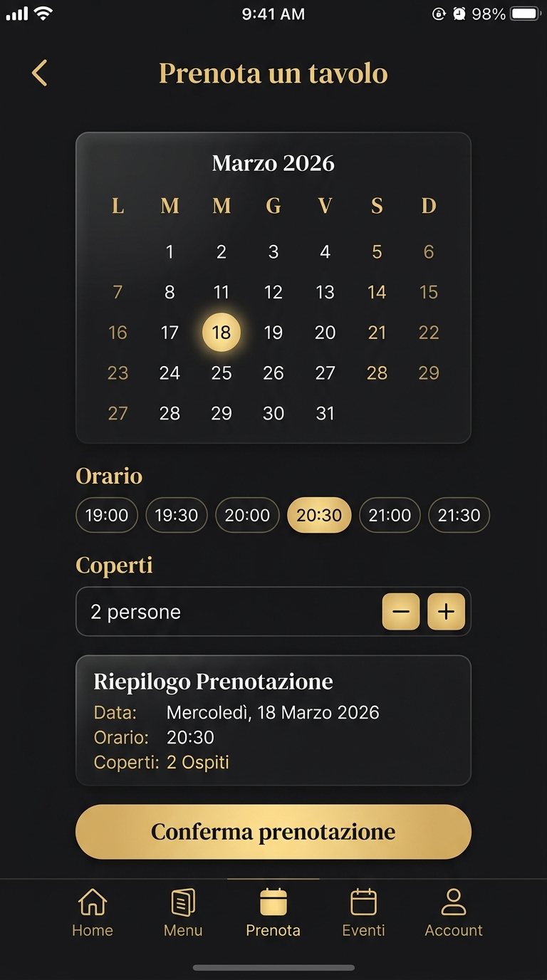 Osteria del Naviglio — Prenotazione