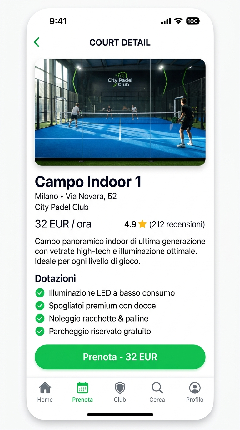 City Padel Club — Dettaglio campo
