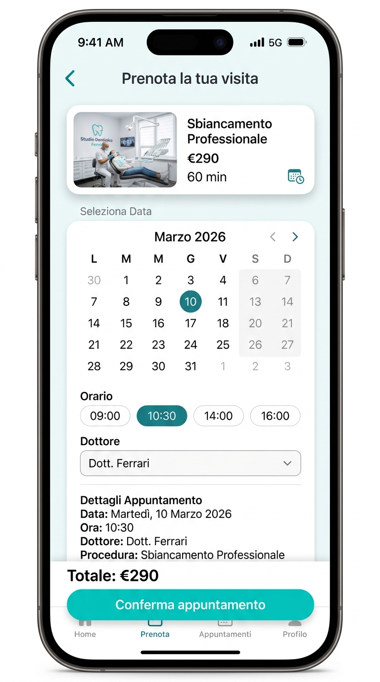 Studio Dentistico Ferrari — Prenotazione