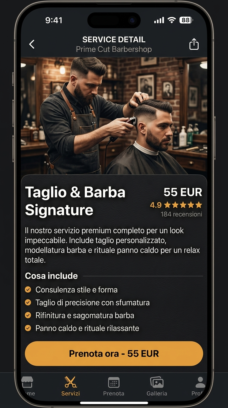 Prime Cut Barbershop — Dettaglio taglio