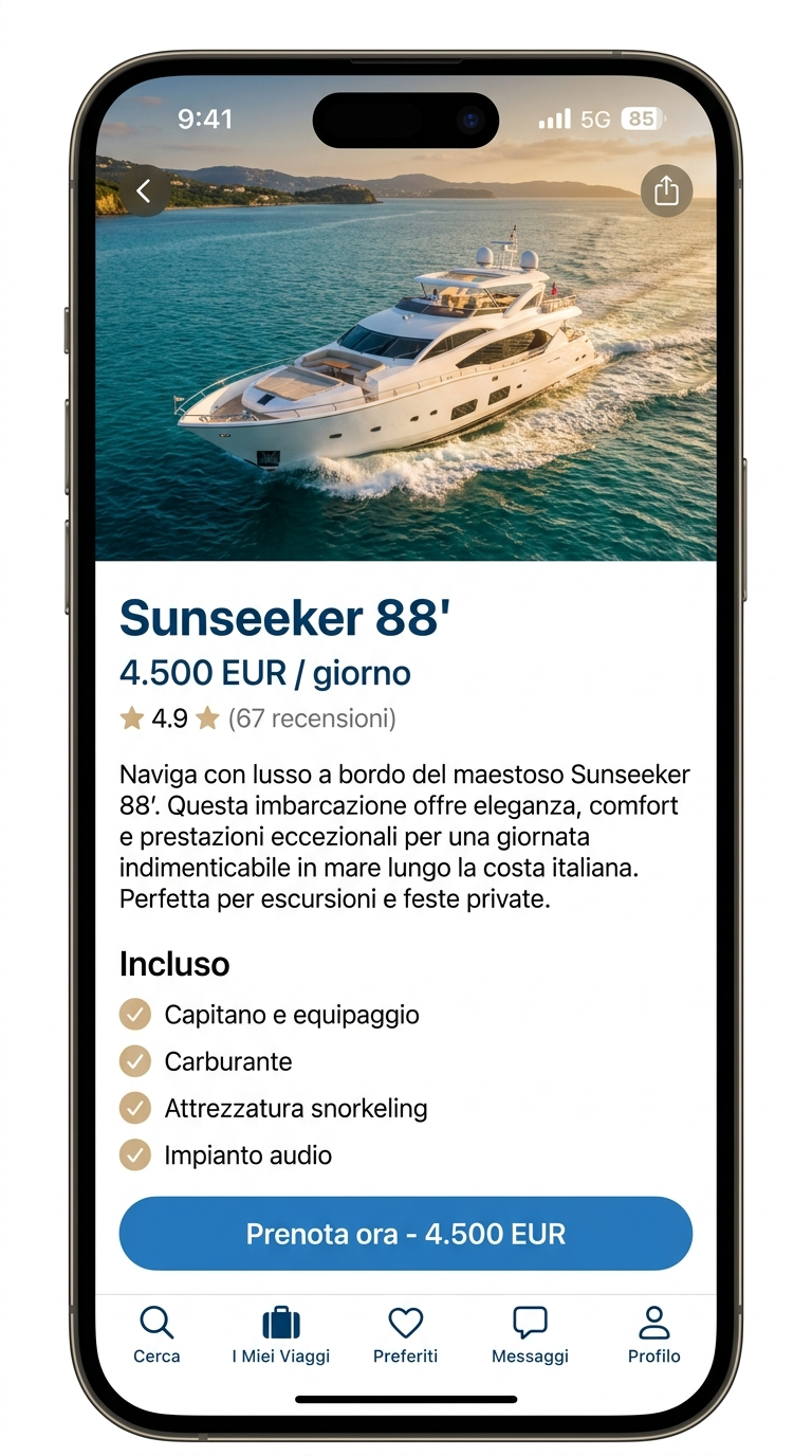 Sunset Boats — Dettaglio yacht
