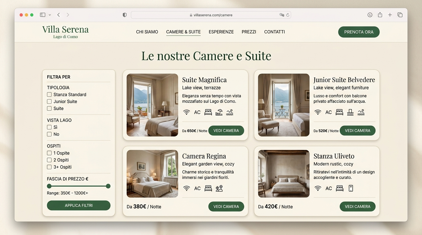 Villa Serena — Camere