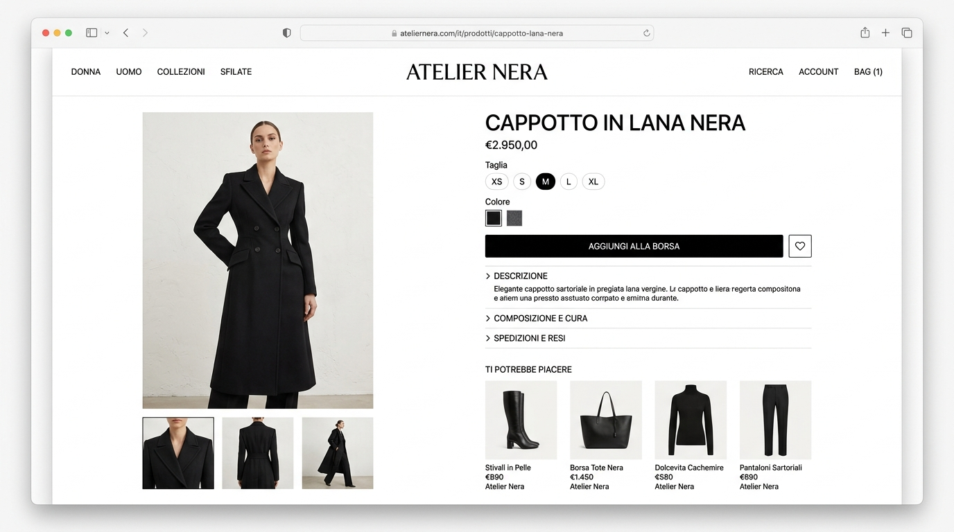 Atelier Nera — Prodotto