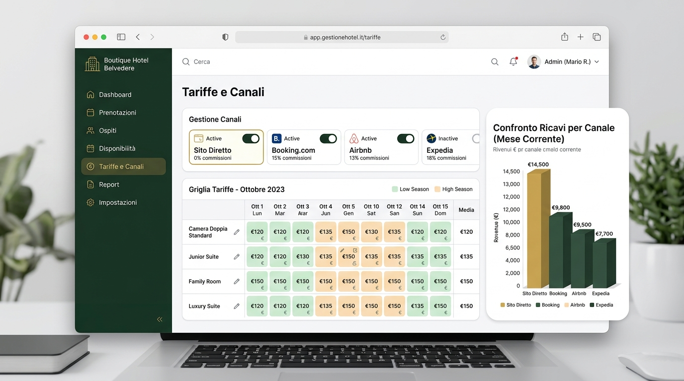 Gestionale Hotel — Tariffe