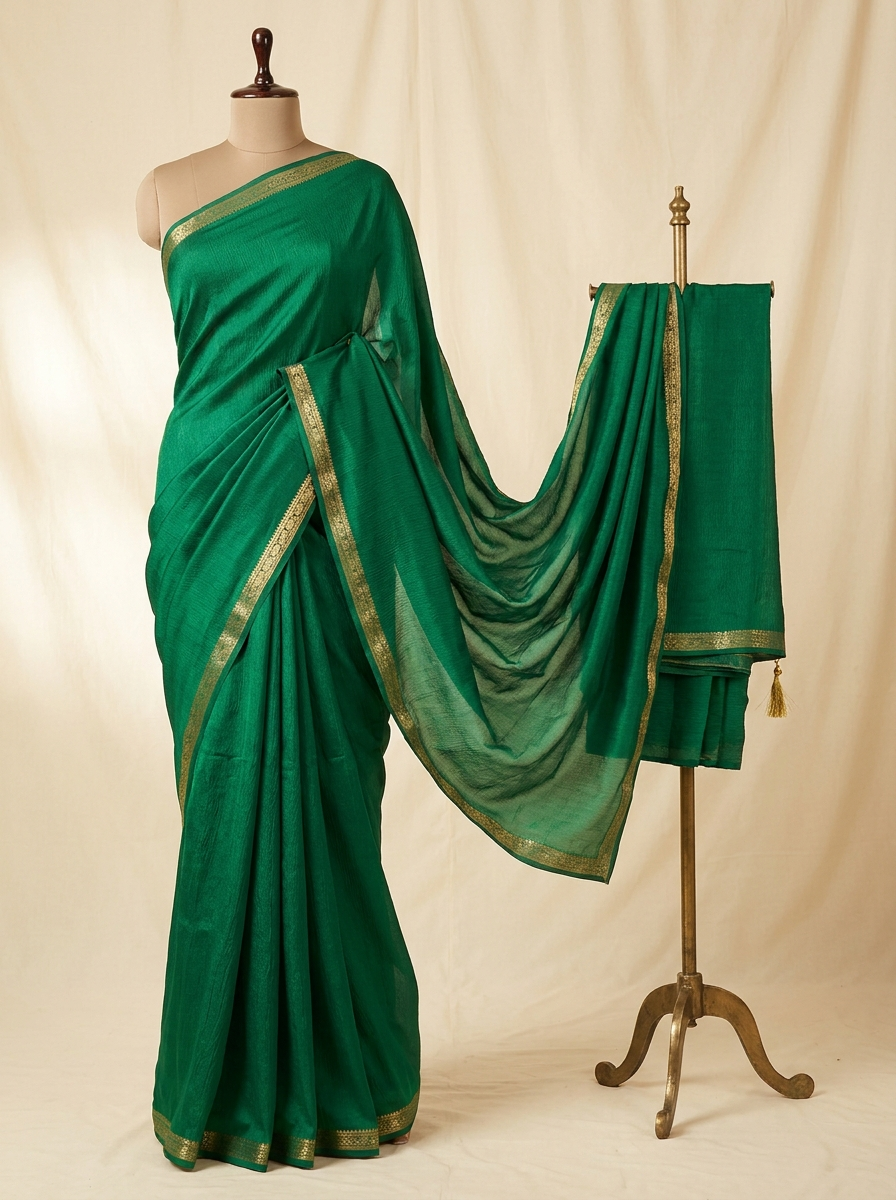 Mysore Crepe Silk - Emerald