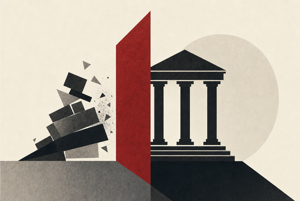 Abstract editorial illustration