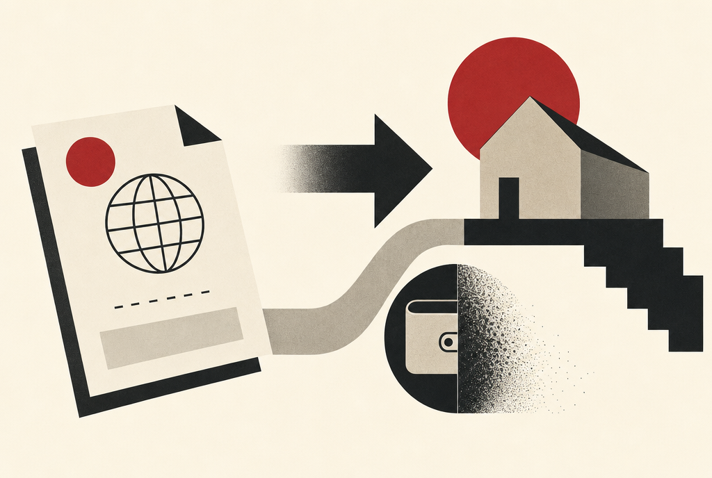 Abstract editorial illustration