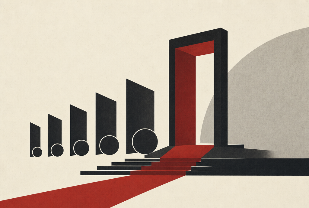Abstract editorial illustration