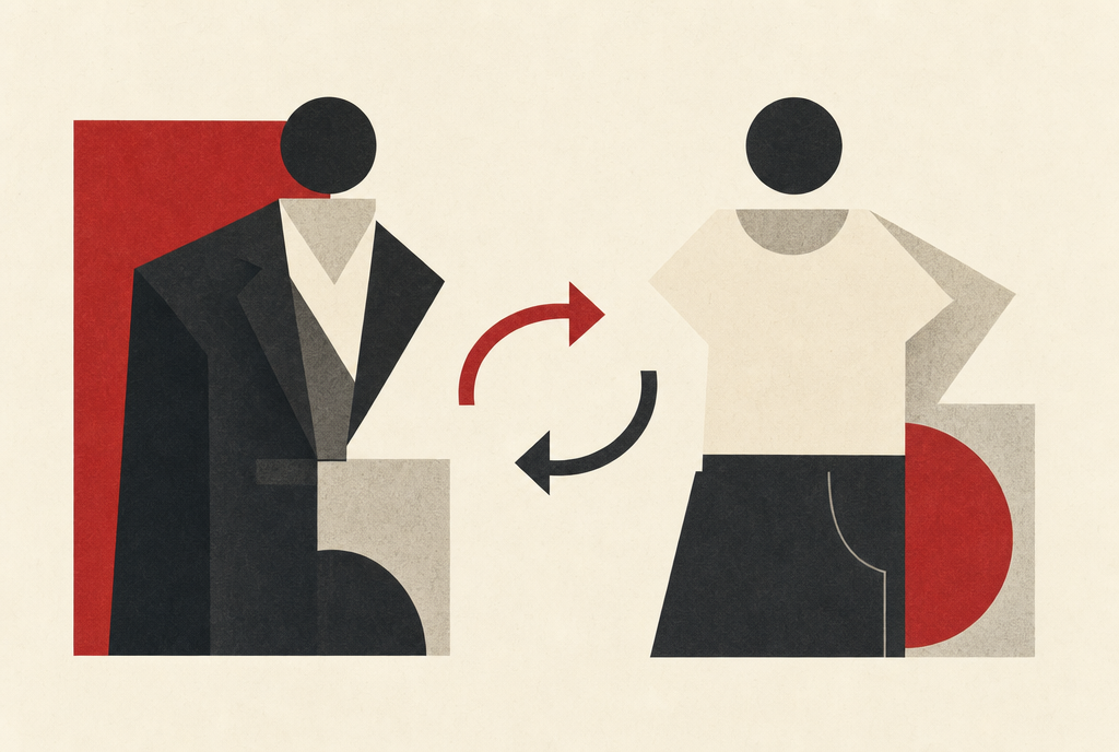 Abstract editorial illustration