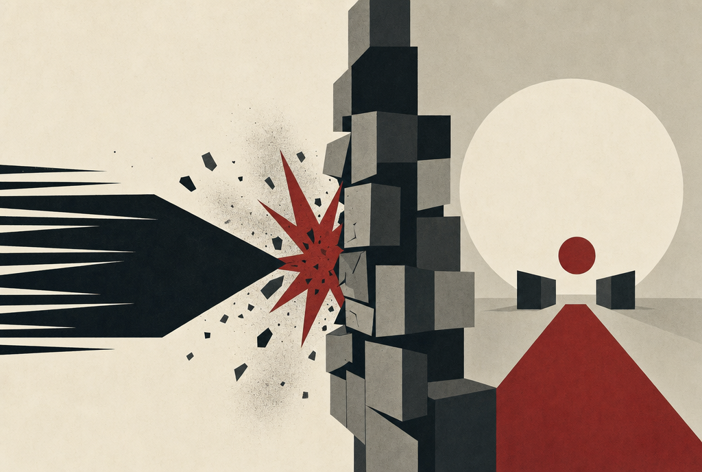 Abstract editorial illustration