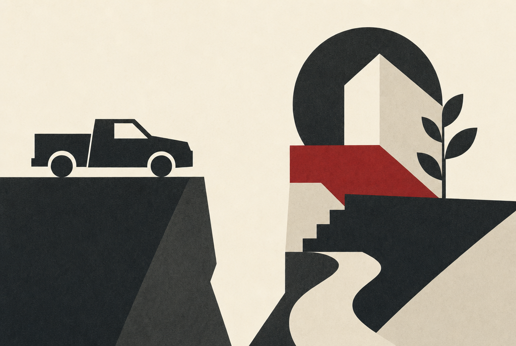 Abstract editorial illustration