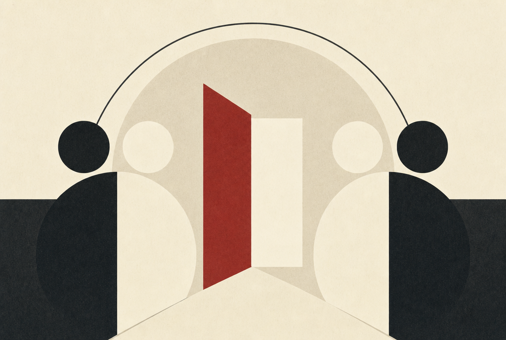 Abstract editorial illustration