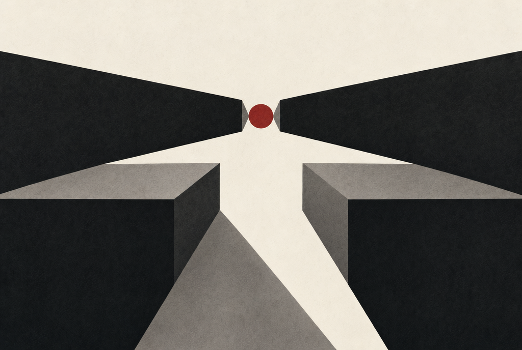 Abstract editorial illustration