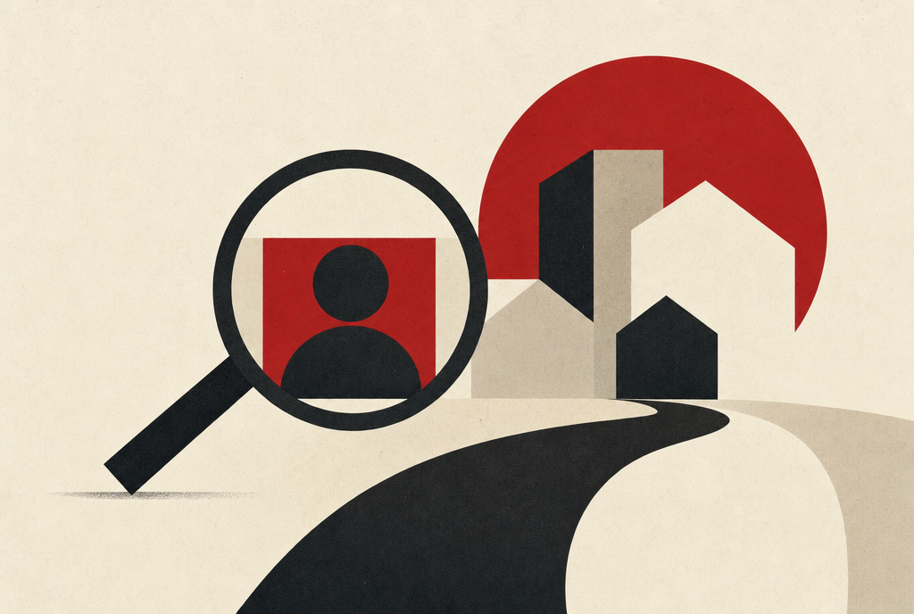 Abstract editorial illustration