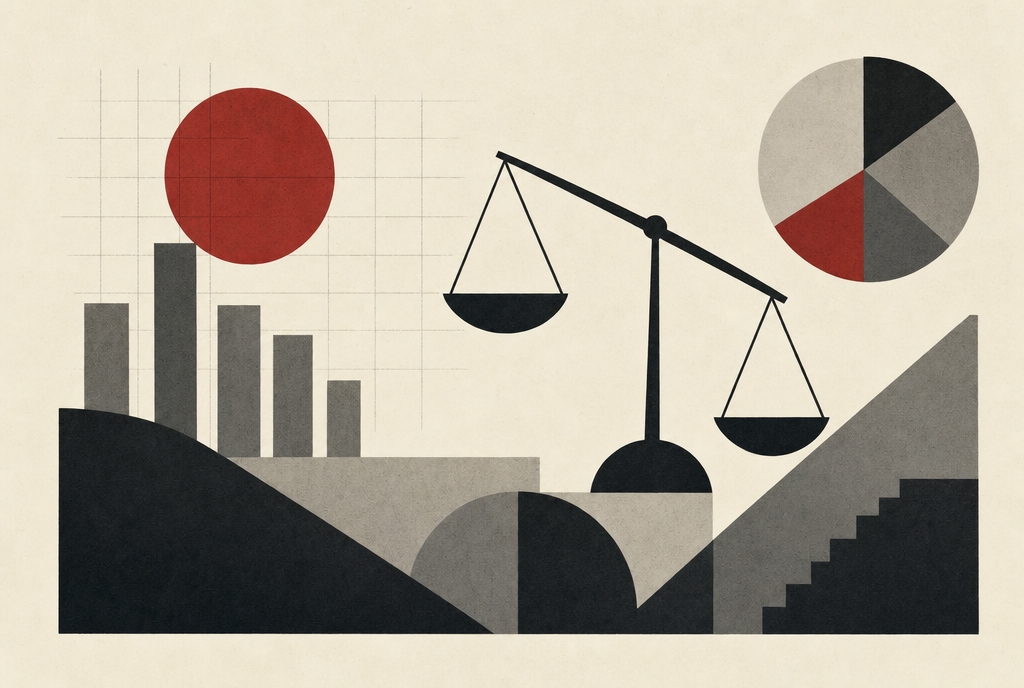 Abstract editorial illustration