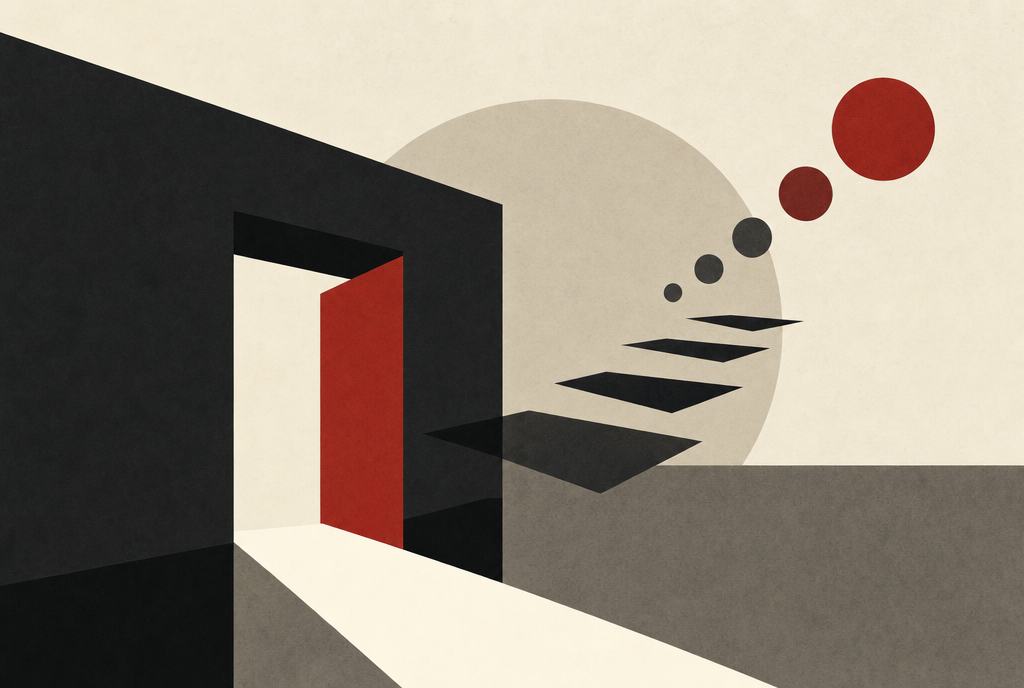 Abstract editorial illustration
