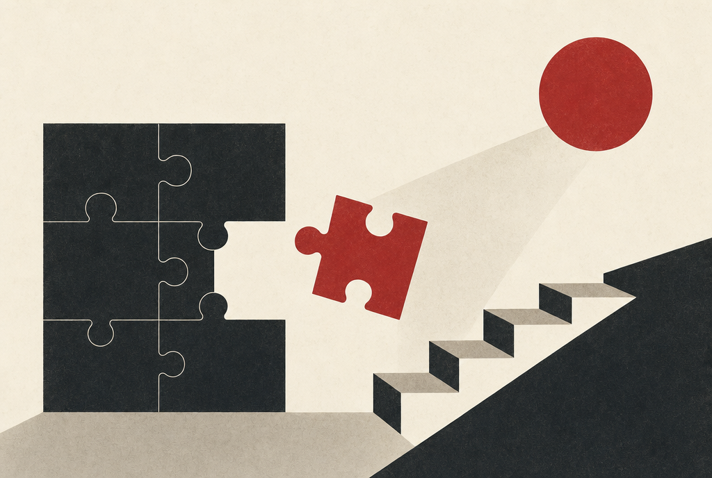 Abstract editorial illustration