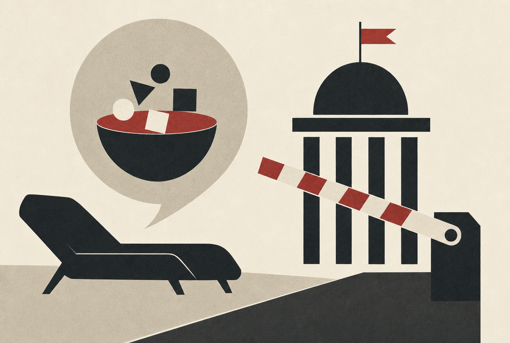 Abstract editorial illustration