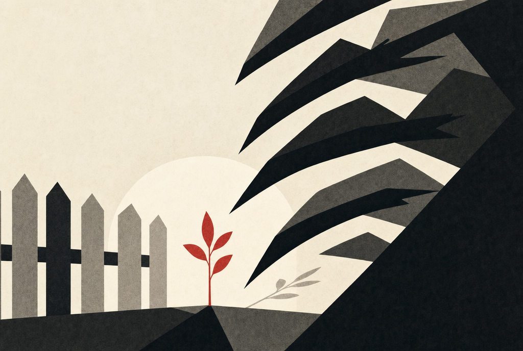 Abstract editorial illustration