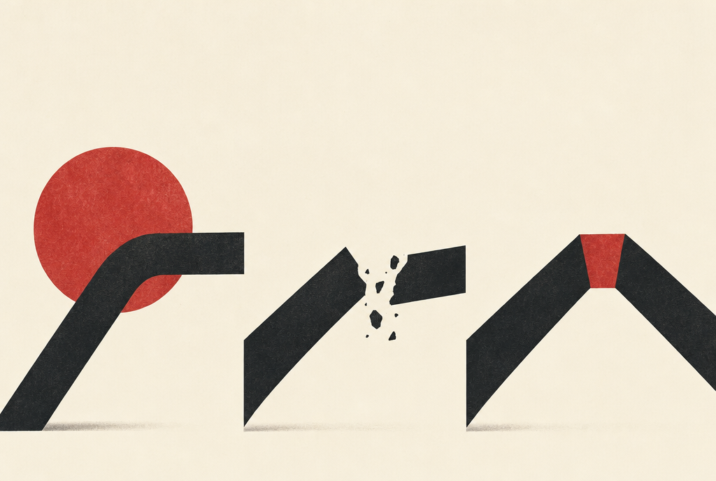 Abstract editorial illustration