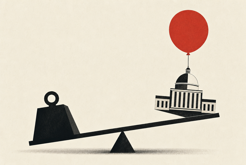 Abstract editorial illustration