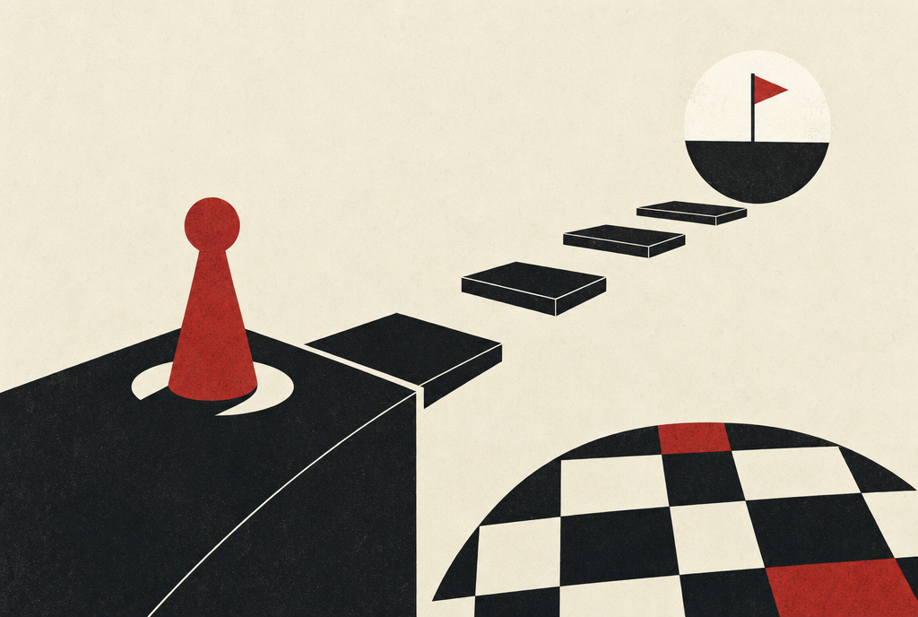 Abstract editorial illustration