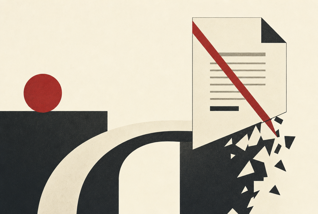 Abstract editorial illustration