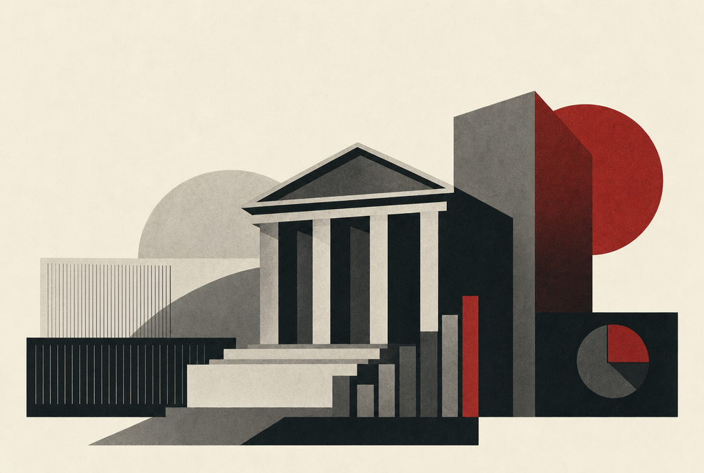 Abstract editorial illustration