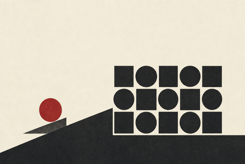 Abstract editorial illustration