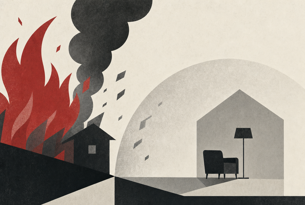 Abstract editorial illustration