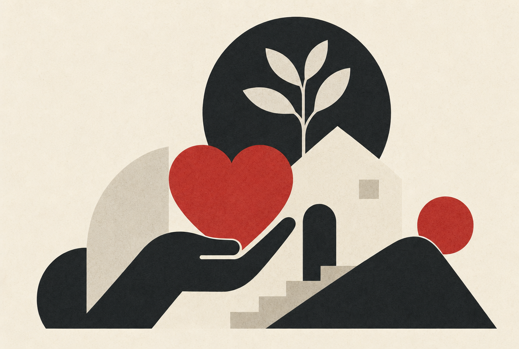 Abstract editorial illustration