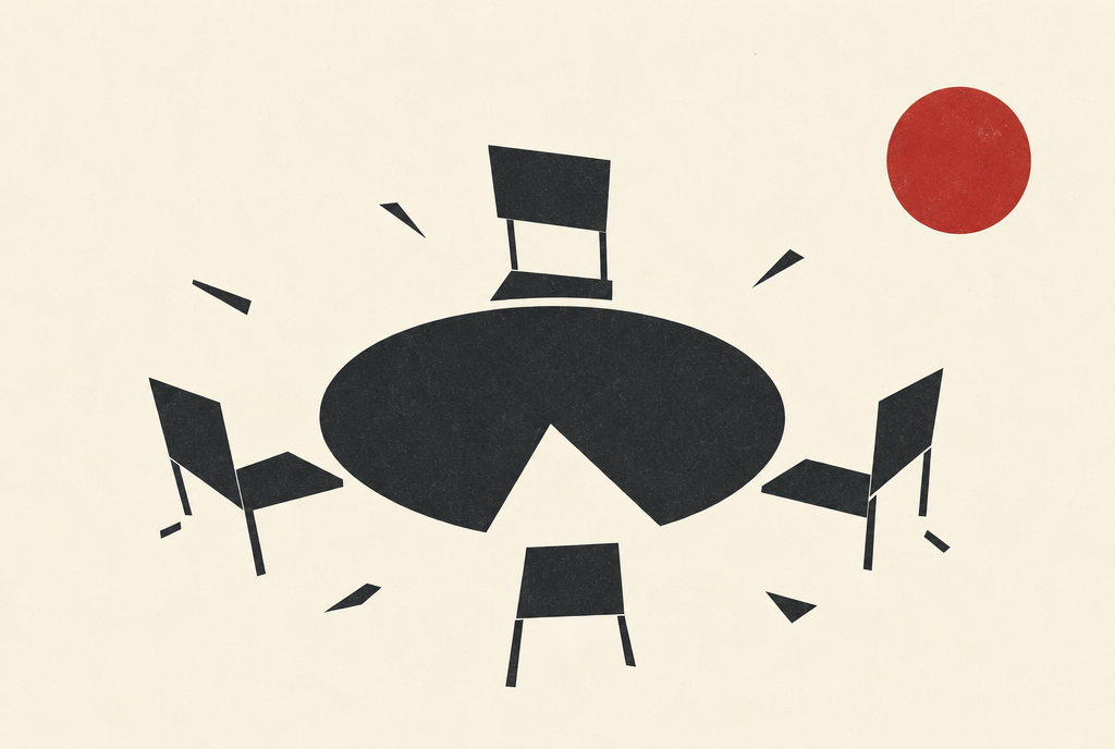 Abstract editorial illustration