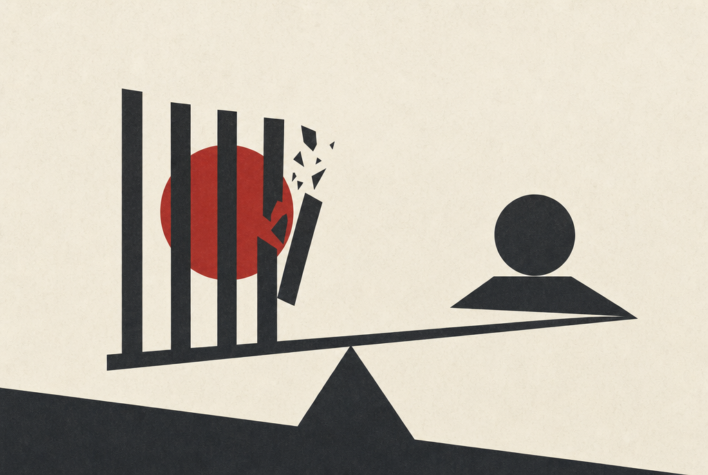 Abstract editorial illustration