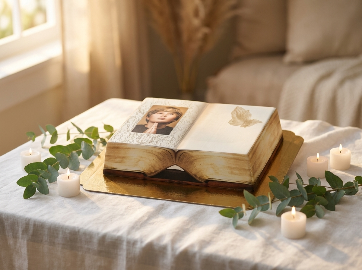 Fototorte mit Bibel-Rahmen