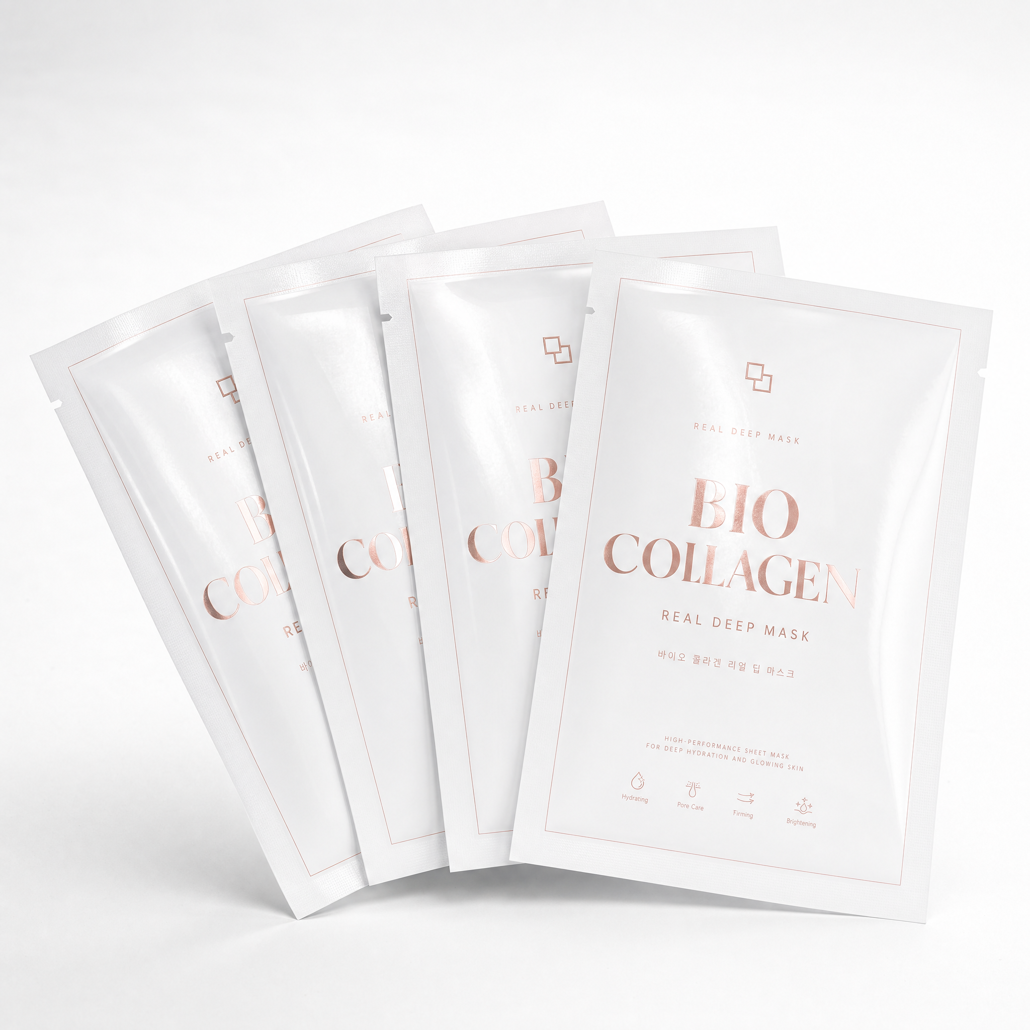 Bio-Collagen Real Deep Mask Pack — 4 unidades