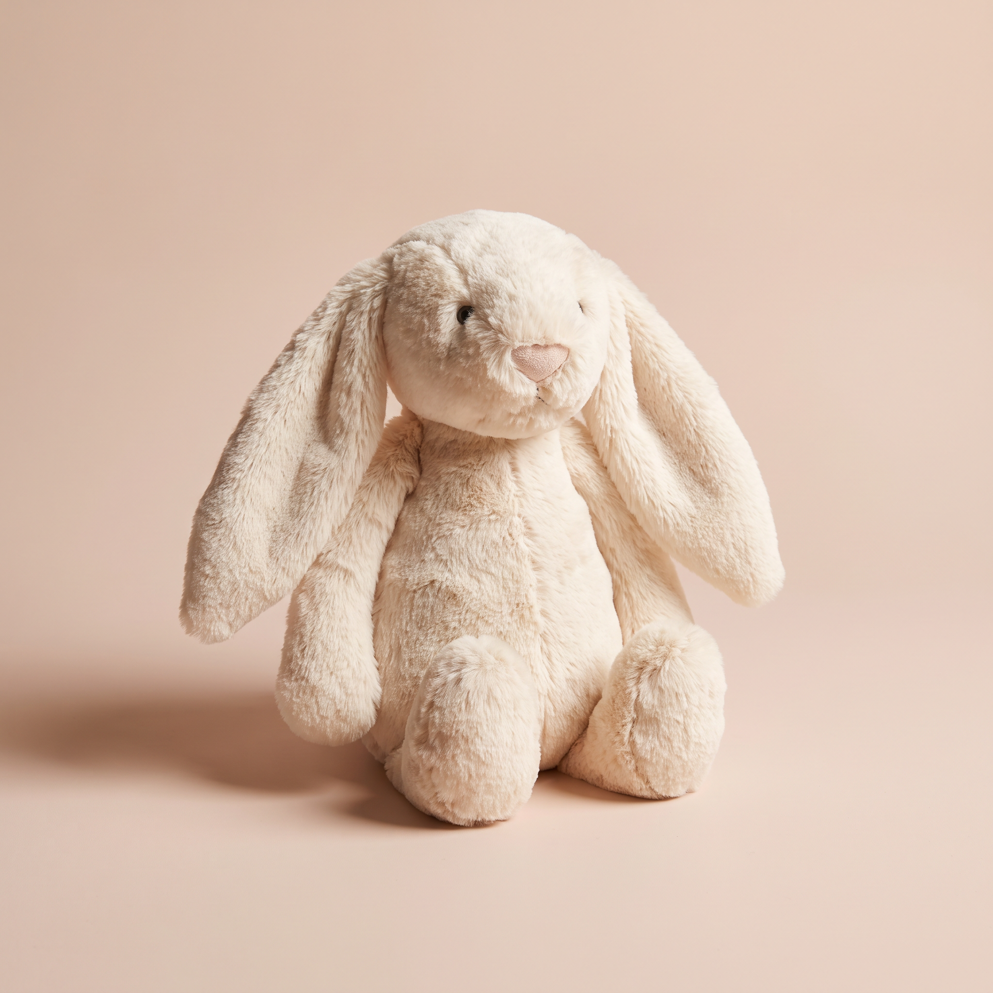 Cream plush bunny