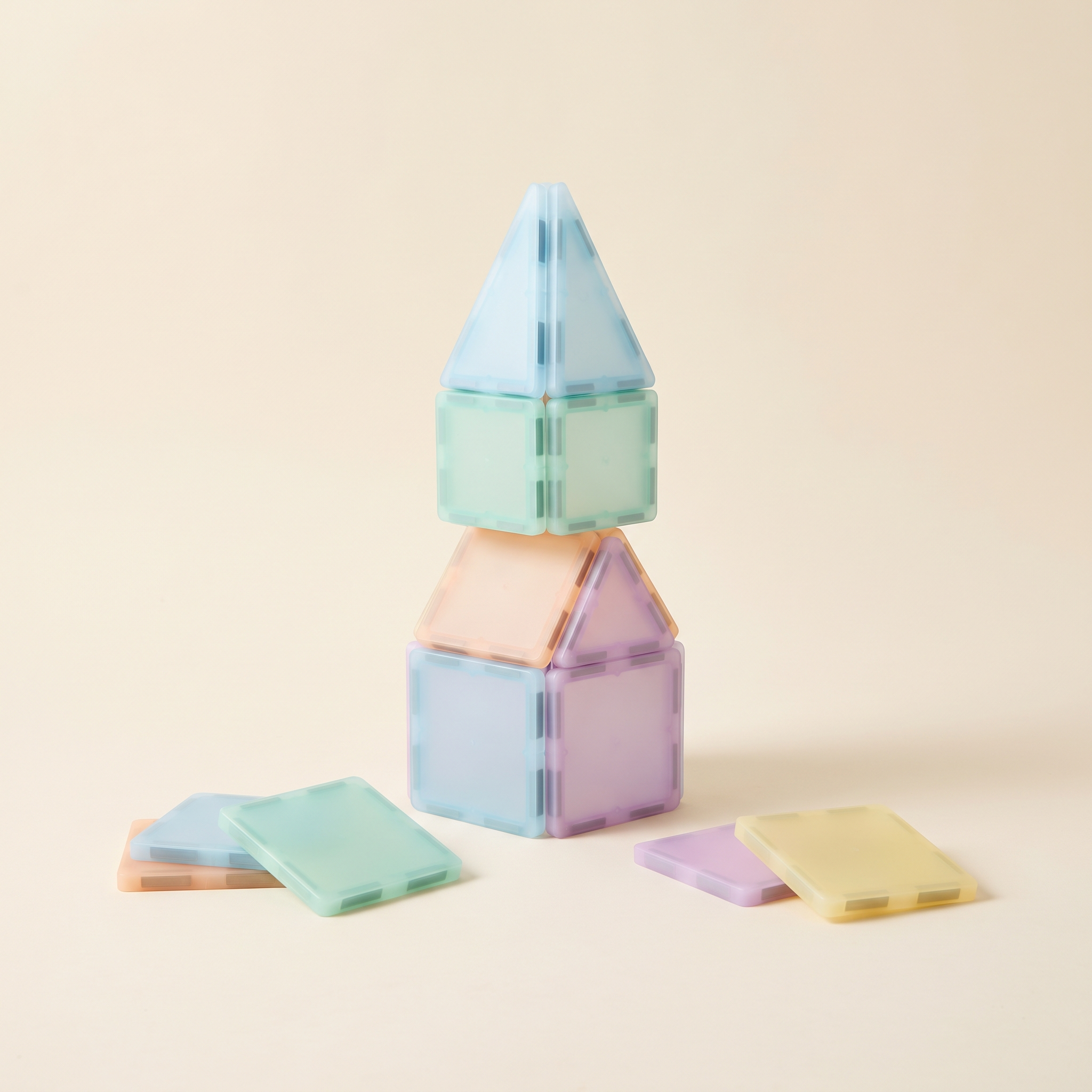 Magnetic building tiles