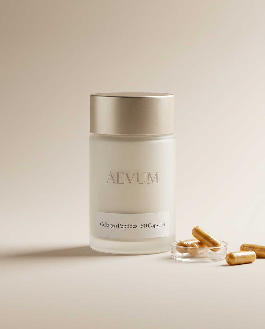 Aevum Collagen Peptides capsule bottle