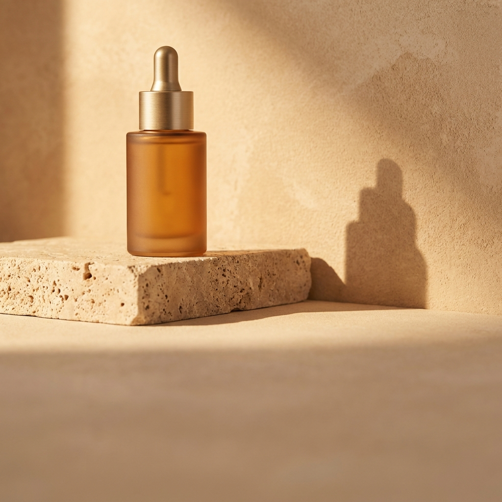Skincare serum product shot