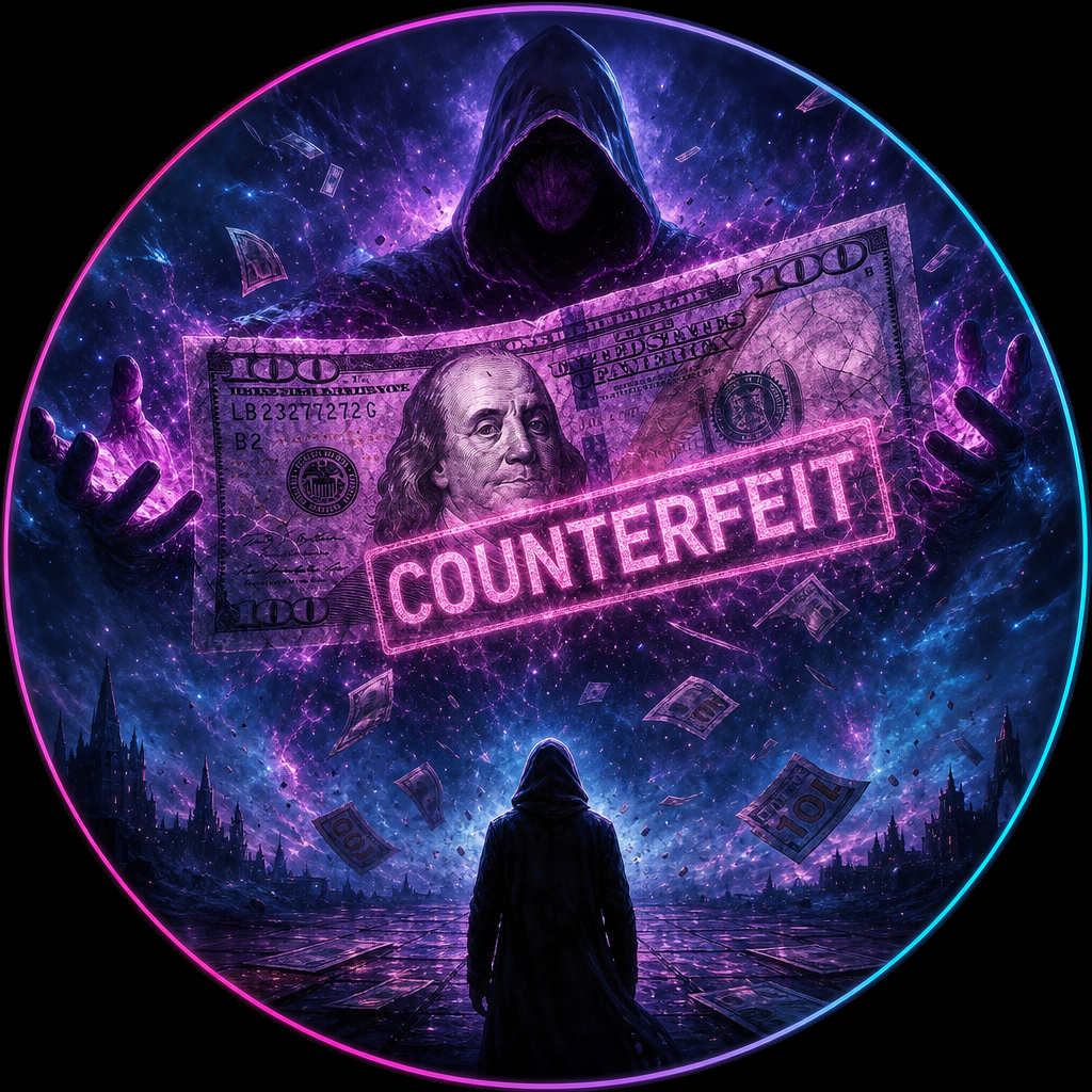 Counterfeit money dream symbol