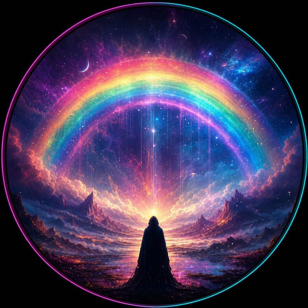Rainbow dream symbol