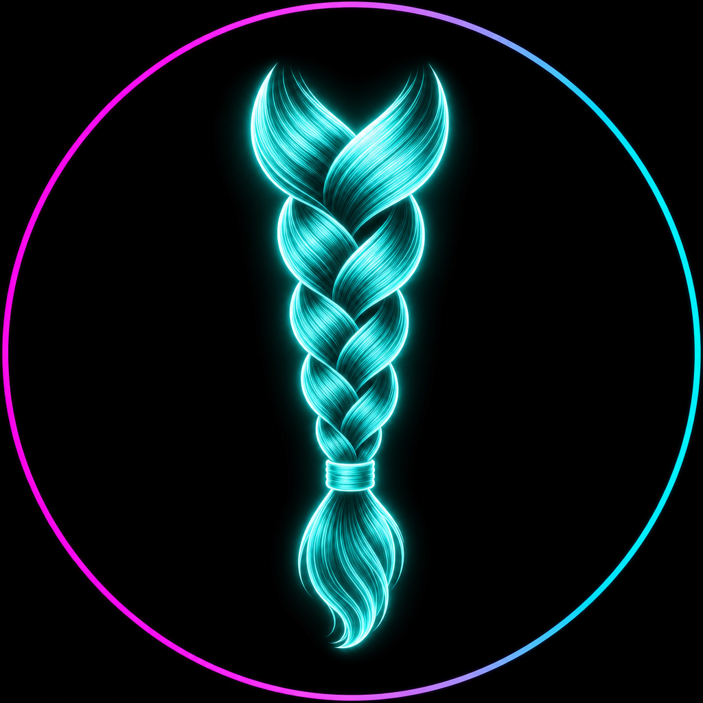 Hair braids icon